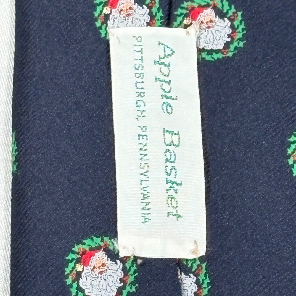 Christmas Necktie Lot Mens OS Christmas Santa Plaid Multi Holiday Vintage 4pc - Picture 11 of 13